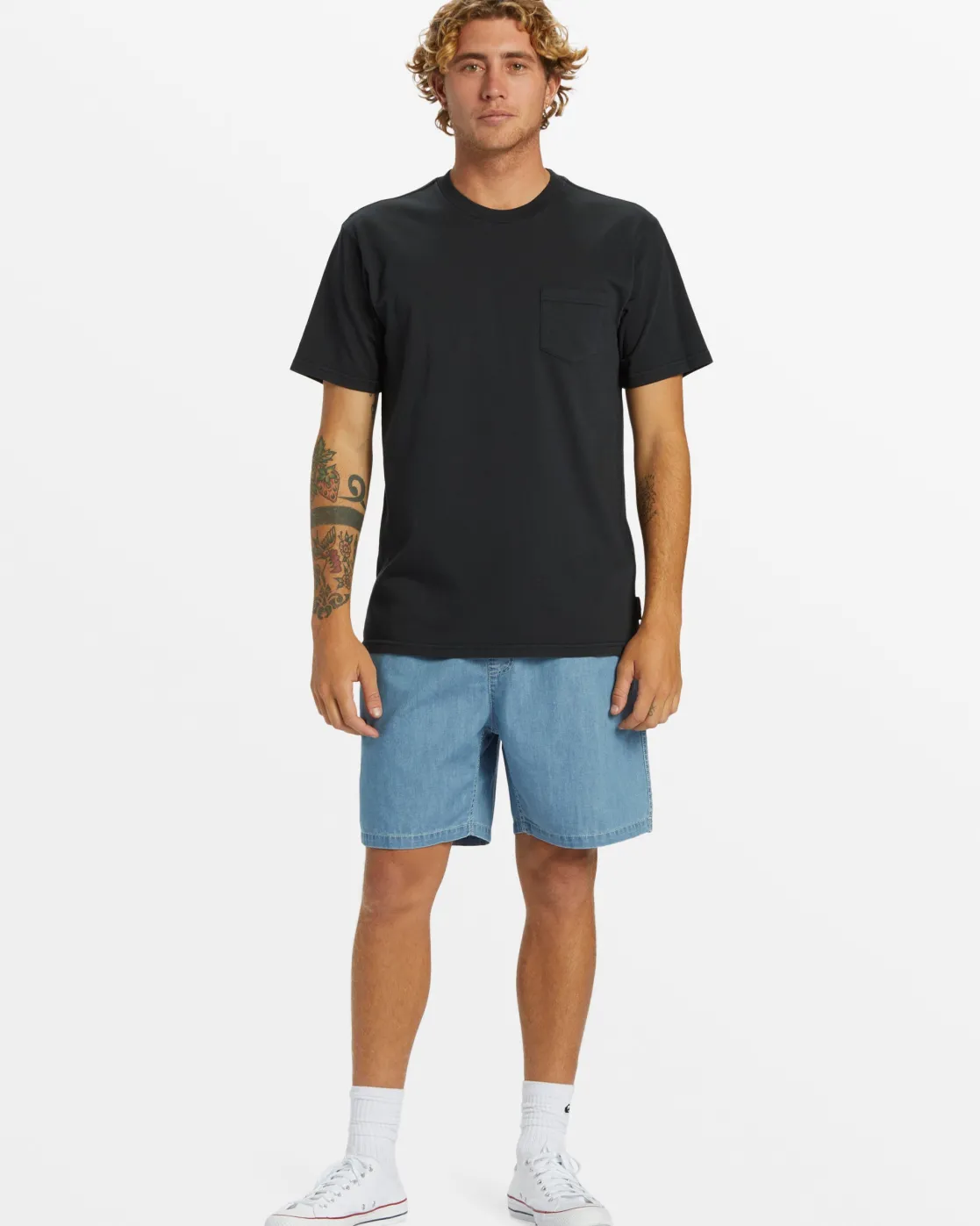 Quiksilver Tees | Under $50>Salt Water Pocket Tee T-Shirt BLACK