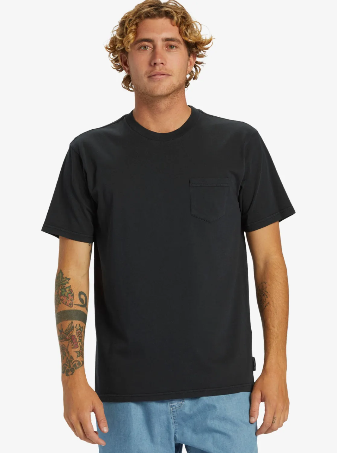 Quiksilver Tees | Under $50>Salt Water Pocket Tee T-Shirt BLACK