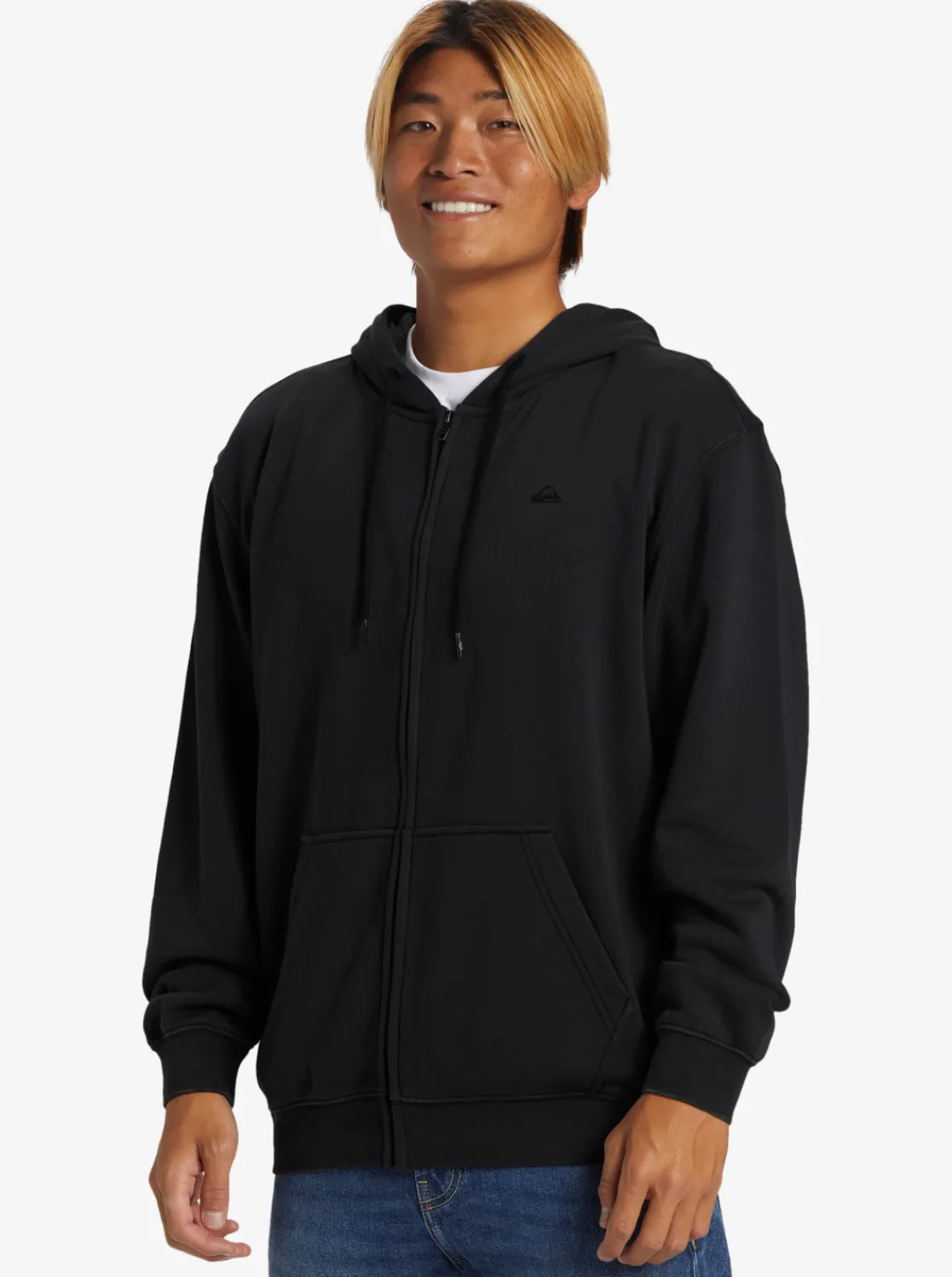Quiksilver Sweatshirts & Hoodies>Salt Water Zip Hoodie BLACK