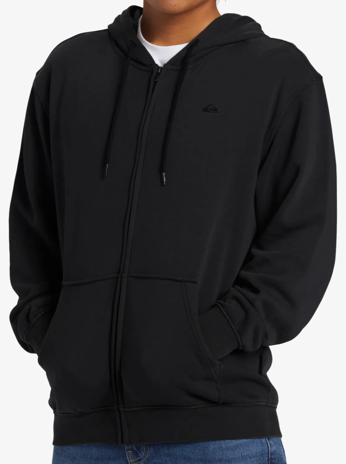 Quiksilver Sweatshirts & Hoodies>Salt Water Zip Hoodie BLACK