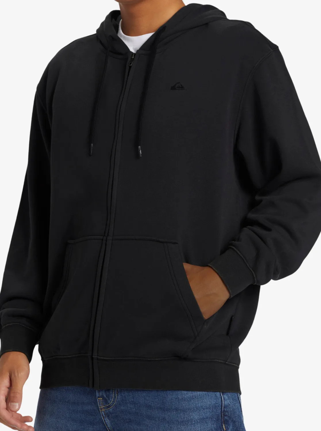 Quiksilver Sweatshirts & Hoodies>Salt Water Zip Hoodie BLACK