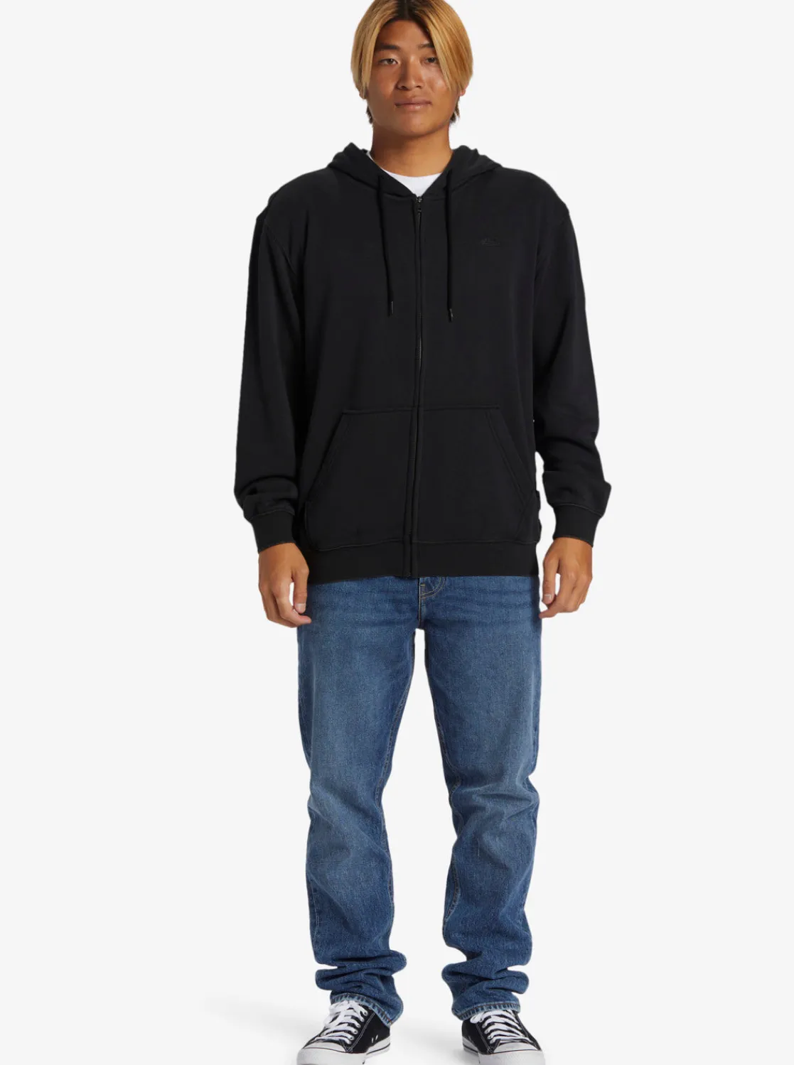 Quiksilver Sweatshirts & Hoodies>Salt Water Zip Hoodie BLACK