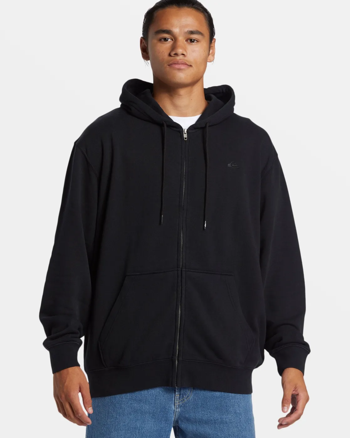 Quiksilver Sweatshirts & Hoodies>Salt Water Zip Hoodie BLACK