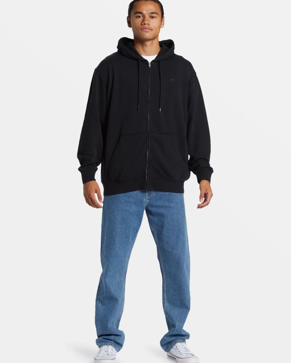 Quiksilver Sweatshirts & Hoodies>Salt Water Zip Hoodie BLACK