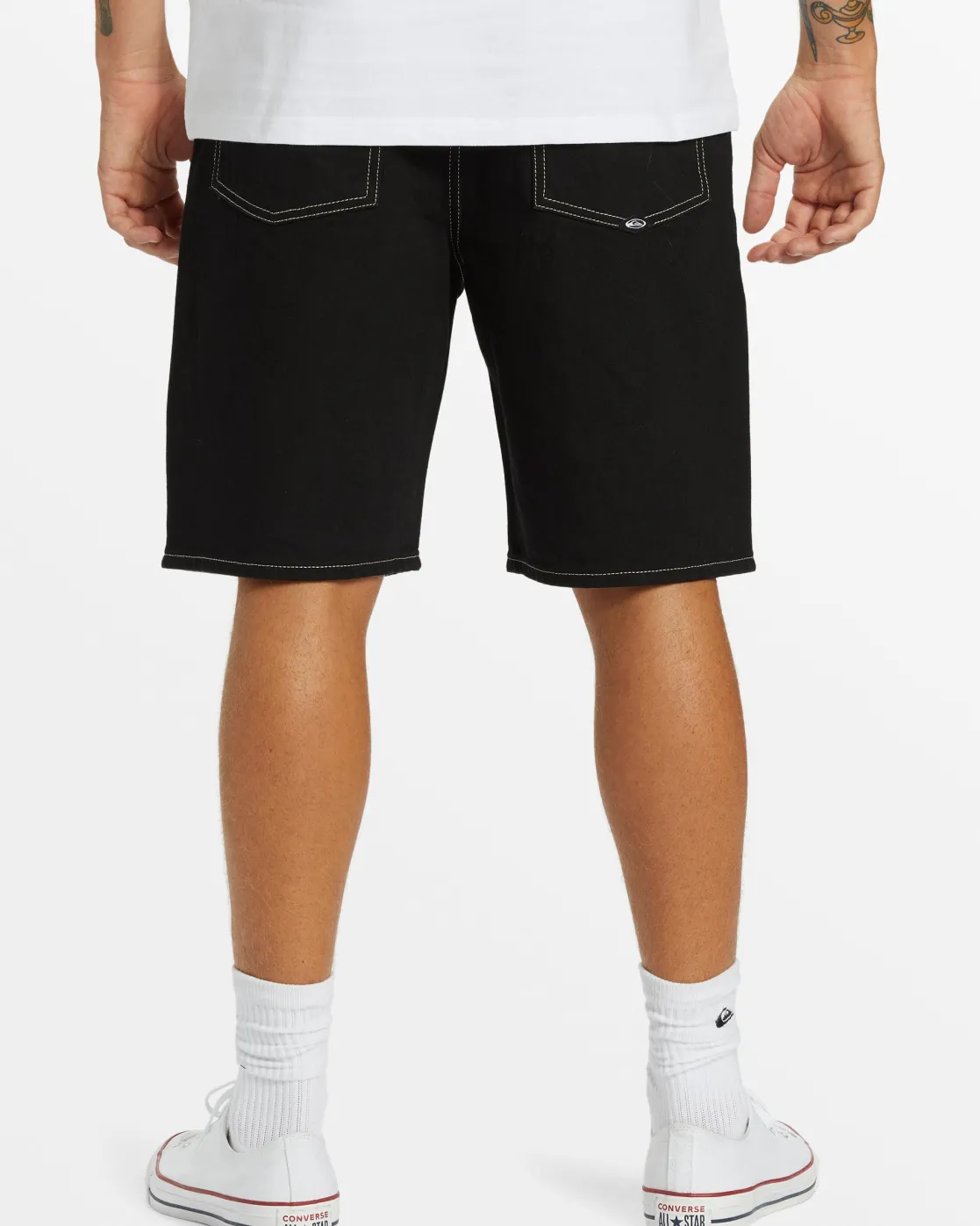 Quiksilver Shorts & Amphibians>Saturn Baggy Denim Shorts - BLACK