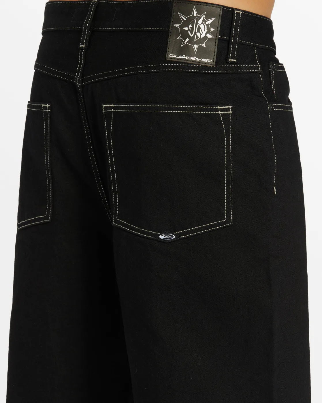 Quiksilver Shorts & Amphibians>Saturn Baggy Denim Shorts - BLACK