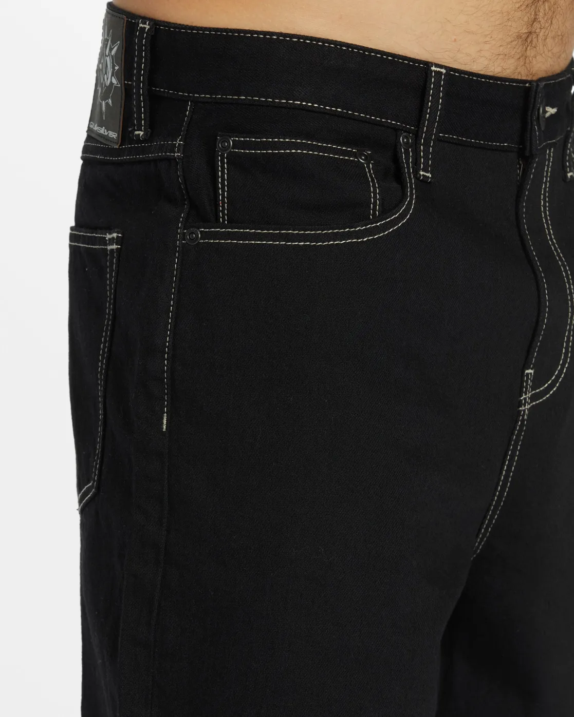 Quiksilver Shorts & Amphibians>Saturn Baggy Denim Shorts - BLACK