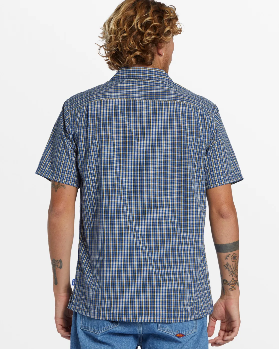 Quiksilver Shirts & Polos>Saturn Casual Short Sleeve Shirt - MONACOBLUESATURNSSWOVEN
