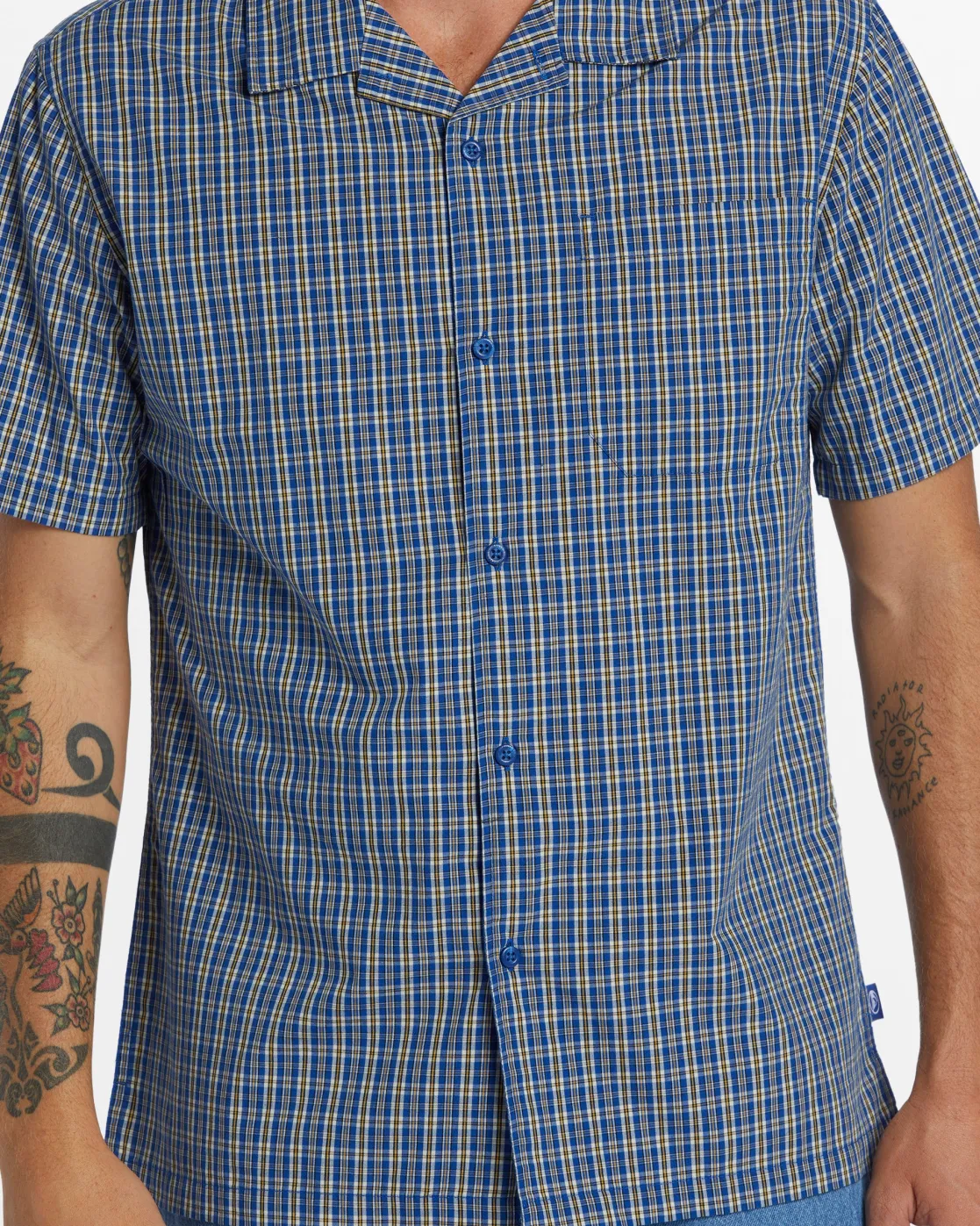 Quiksilver Shirts & Polos>Saturn Casual Short Sleeve Shirt - MONACOBLUESATURNSSWOVEN