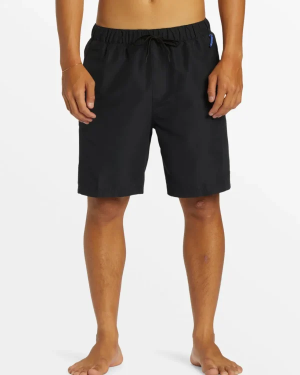 Quiksilver Shorts & Amphibians>Saturn Drainer Amphibian 18.5" Hybrid Shorts BLACK