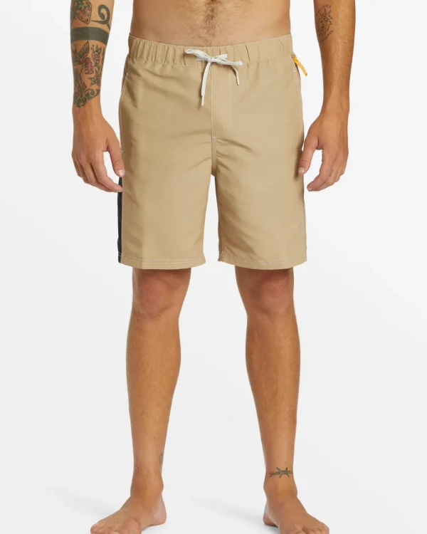 Quiksilver Shorts & Amphibians>Saturn Drainer Amphibian 18.5" Hybrid Shorts KHAKI