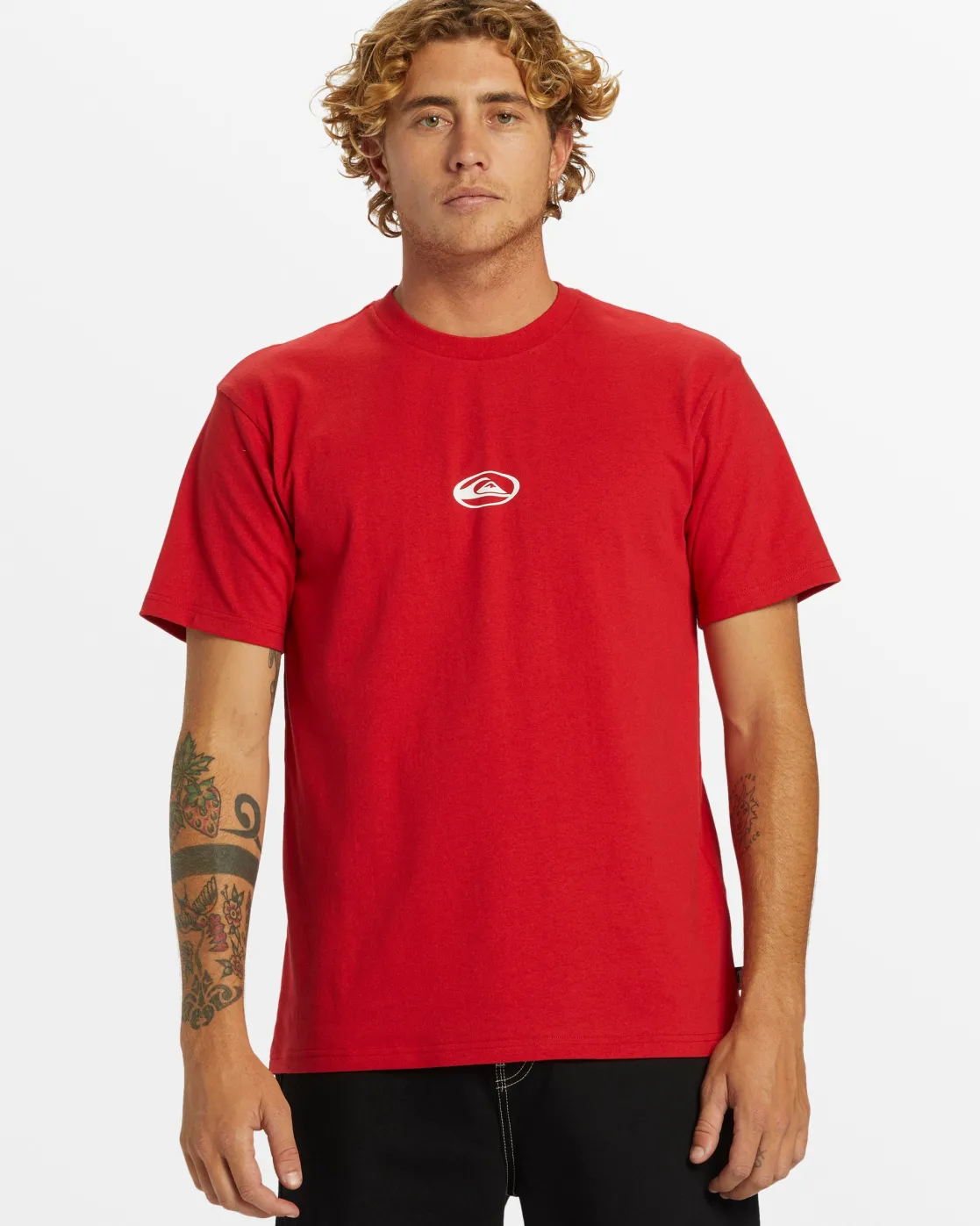 Quiksilver Tees>Saturn Logo DNA T-Shirt - SALSA