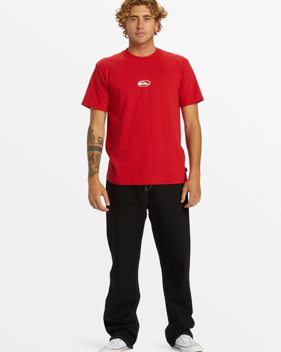 Quiksilver Tees>Saturn Logo DNA T-Shirt - SALSA