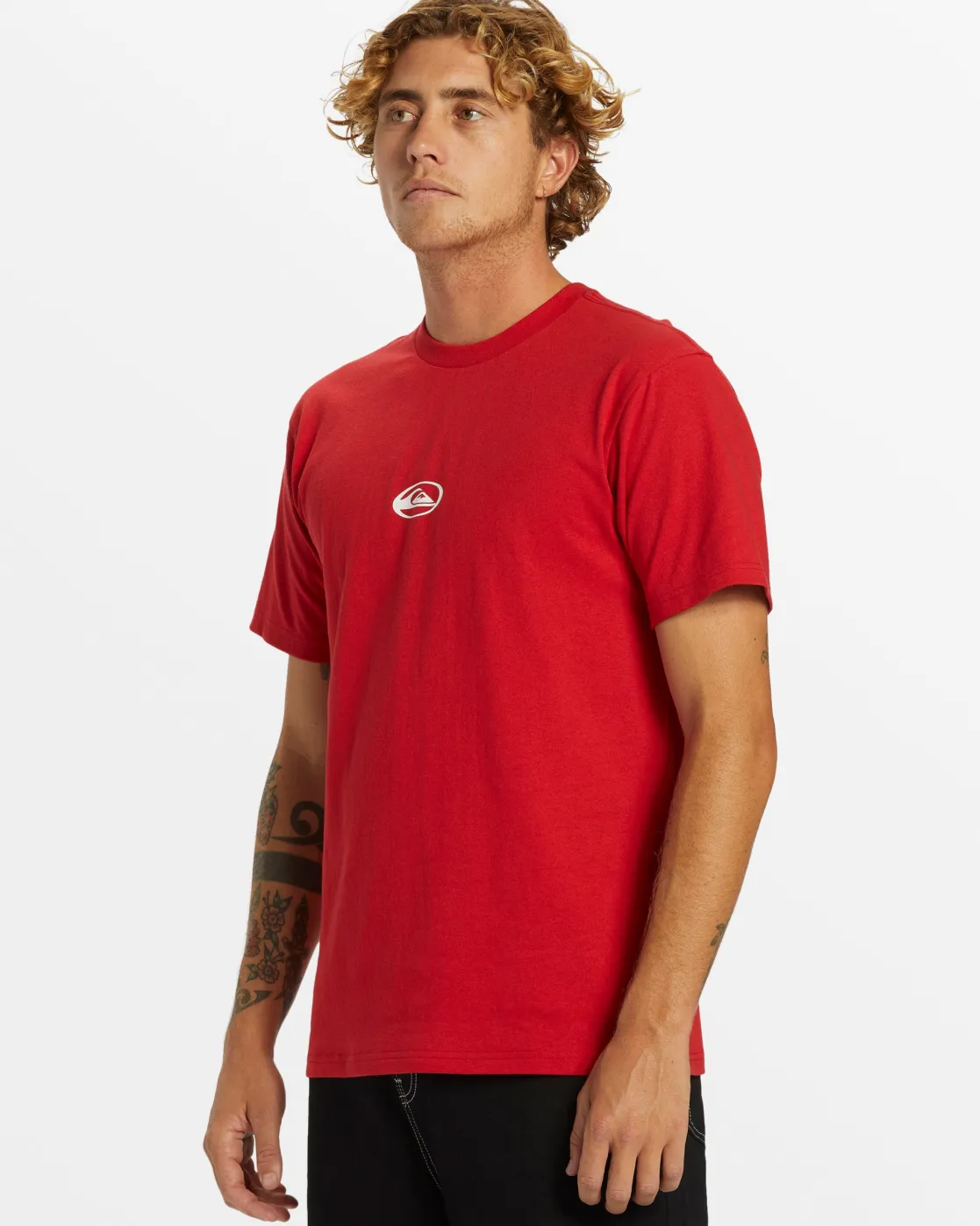 Quiksilver Tees>Saturn Logo DNA T-Shirt - SALSA