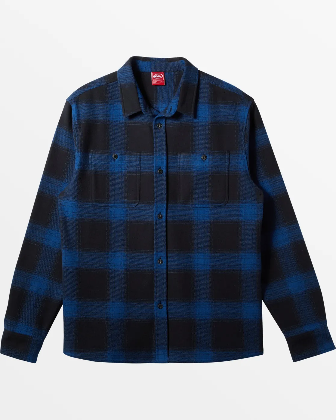 Quiksilver Shirts & Polos>Saturn Shadow Plaid Long Sleeve Flannel Shirt MONACOBLUESATURNSHADOWPLAID
