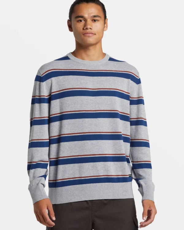 Quiksilver Sweatshirts & Hoodies | Under $100>Scott Crewneck Sweatshirt SCOTTCREWHTRGREY