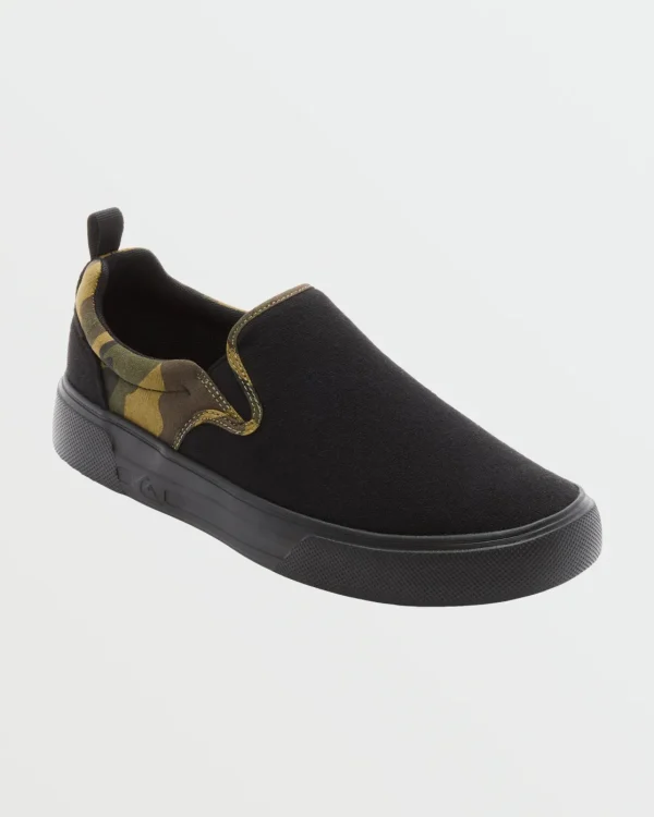 Quiksilver Shoes>Shore BLACK/CAMO/MULTI