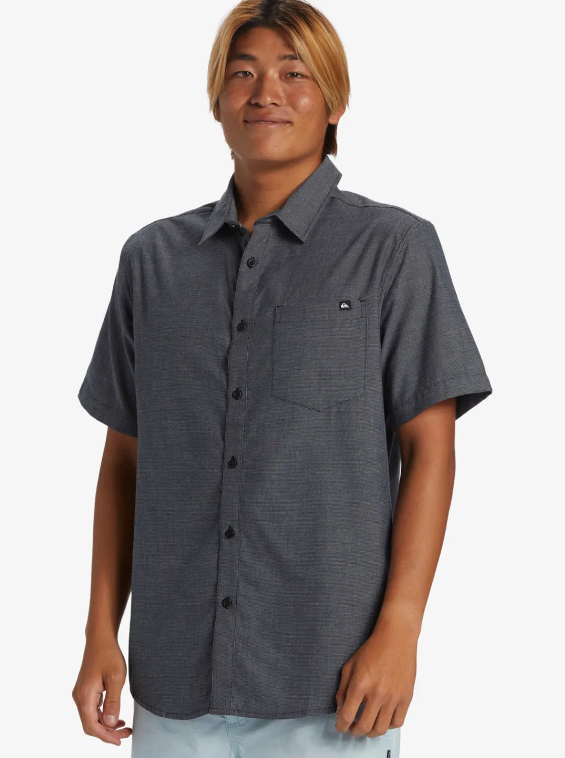 Quiksilver Shirts & Polos>Shoreline Classic Short Sleeve Shirt DARKNAVY