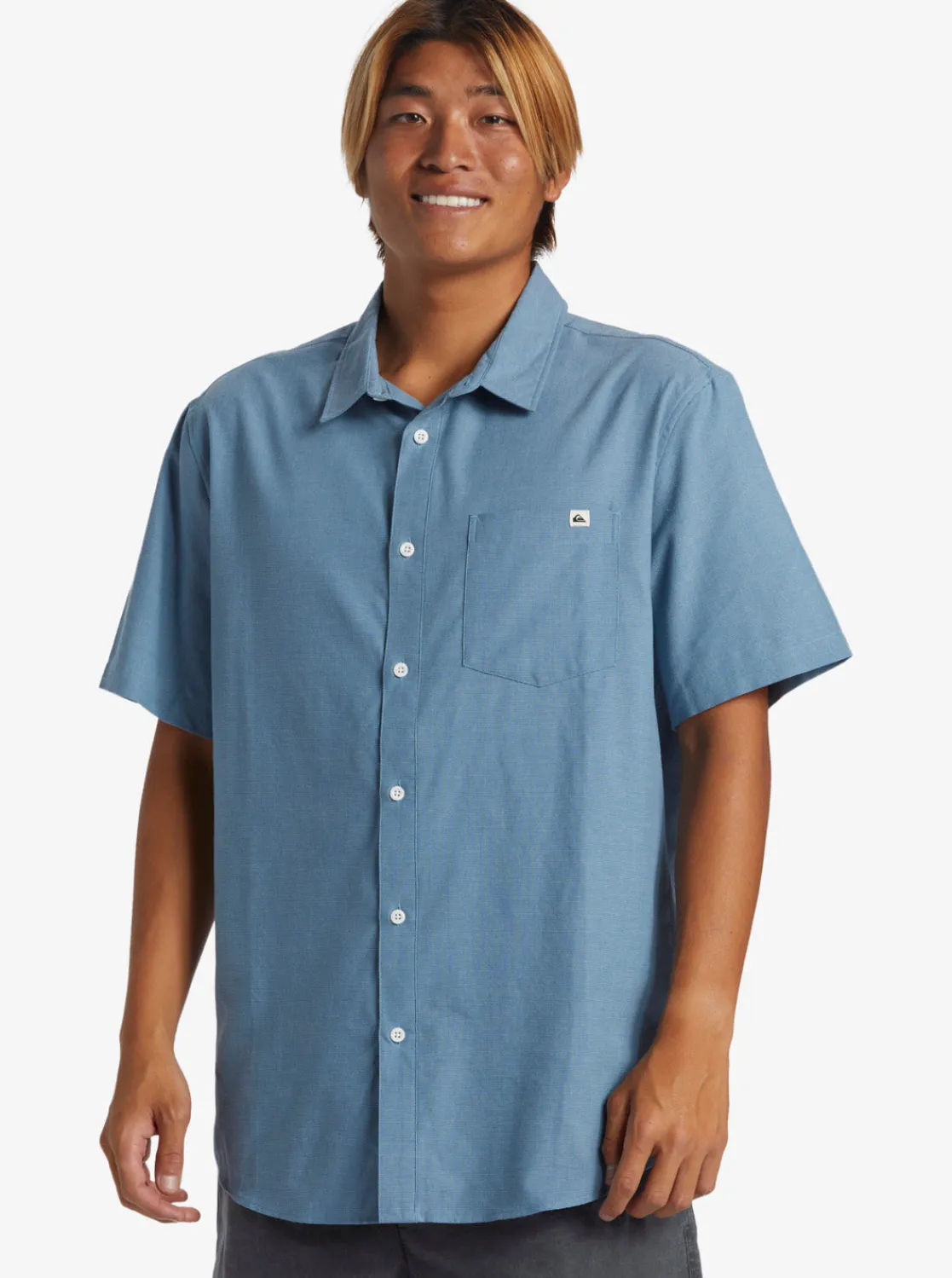 Quiksilver Shirts & Polos>Shoreline Classic Short Sleeve Shirt BLUESHADOW