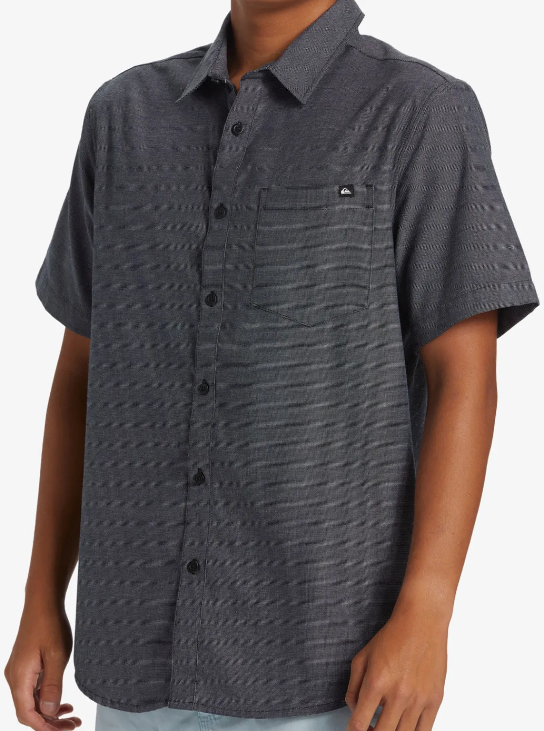Quiksilver Shirts & Polos>Shoreline Classic Short Sleeve Shirt DARKNAVY