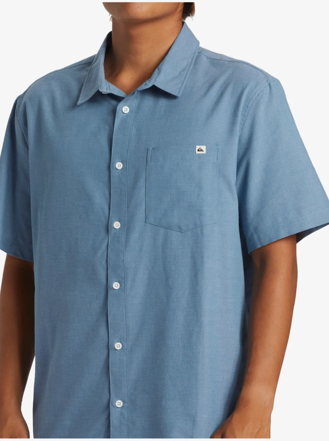 Quiksilver Shirts & Polos>Shoreline Classic Short Sleeve Shirt BLUESHADOW