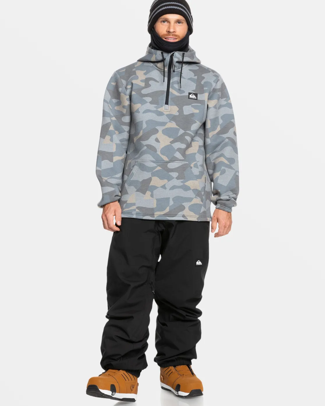 Quiksilver Accessories | Snow Midlayers>Shredder Hoodie PUZZLECAMOICEFLOW