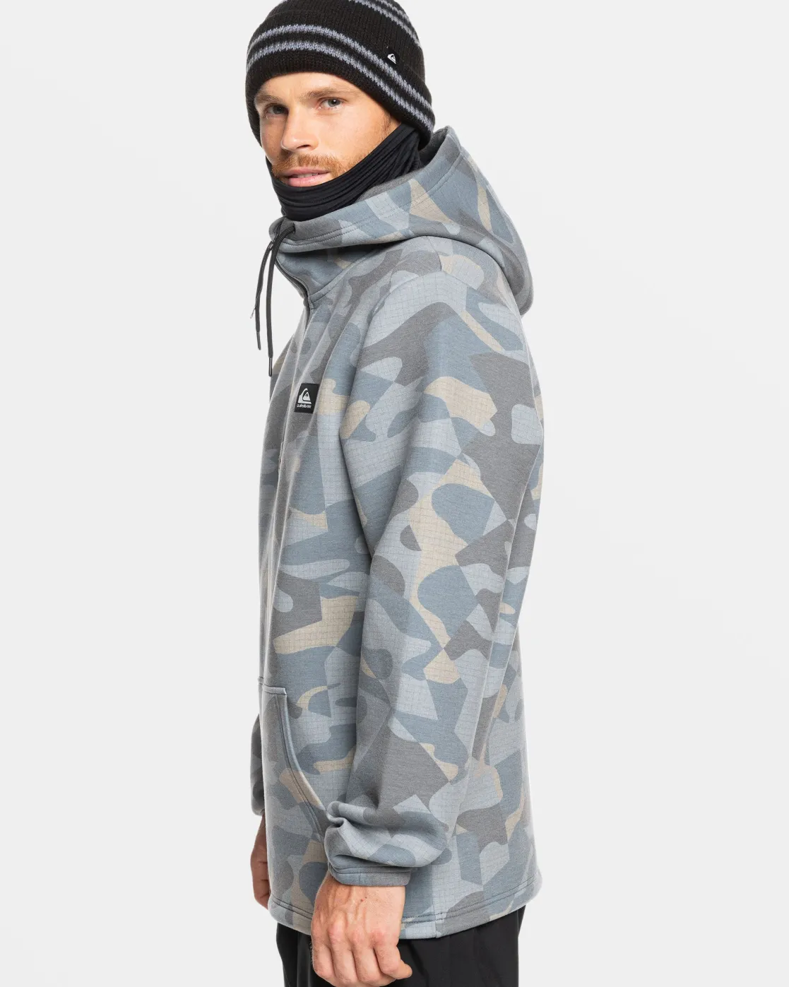 Quiksilver Accessories | Snow Midlayers>Shredder Hoodie PUZZLECAMOICEFLOW