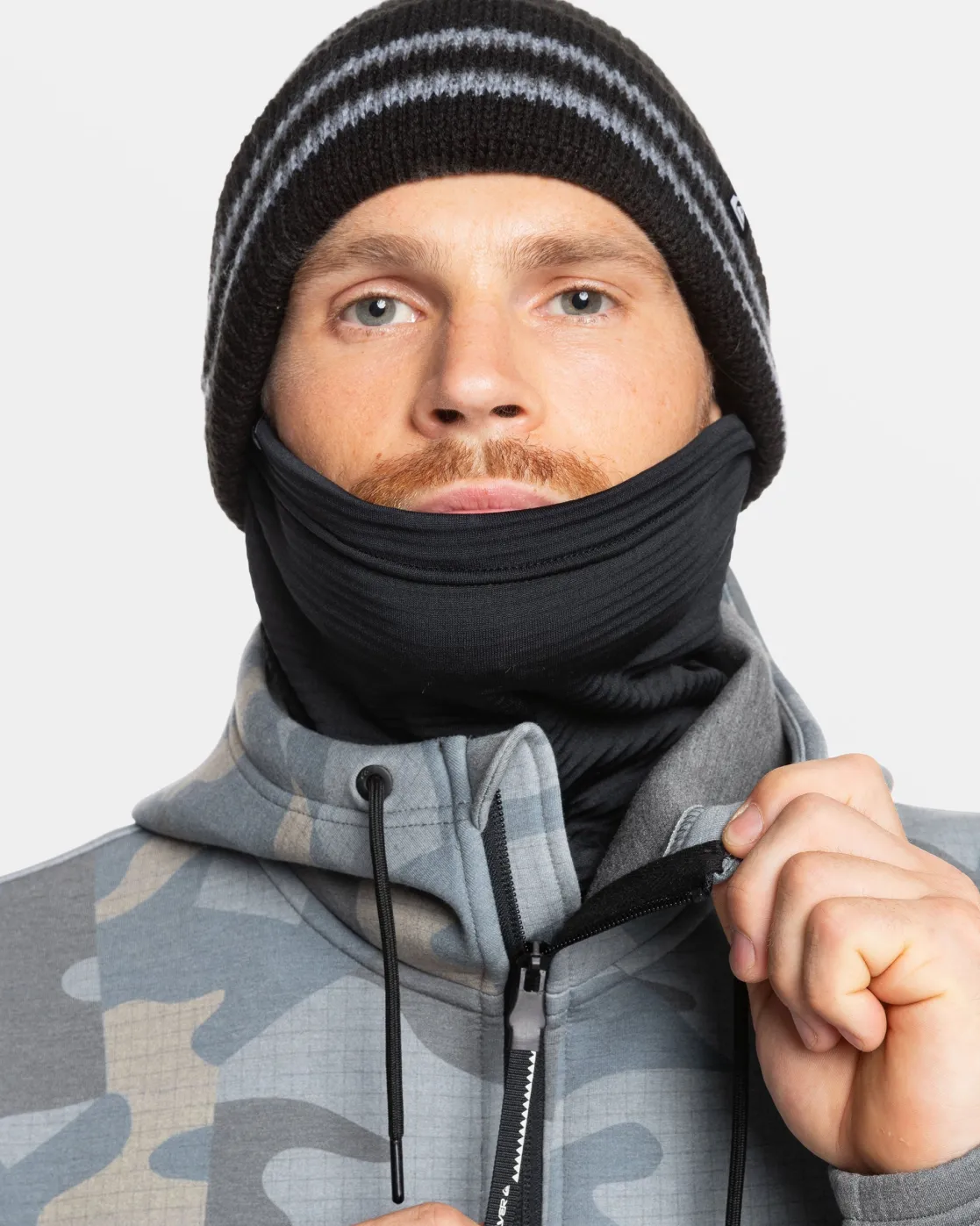 Quiksilver Accessories | Snow Midlayers>Shredder Hoodie PUZZLECAMOICEFLOW