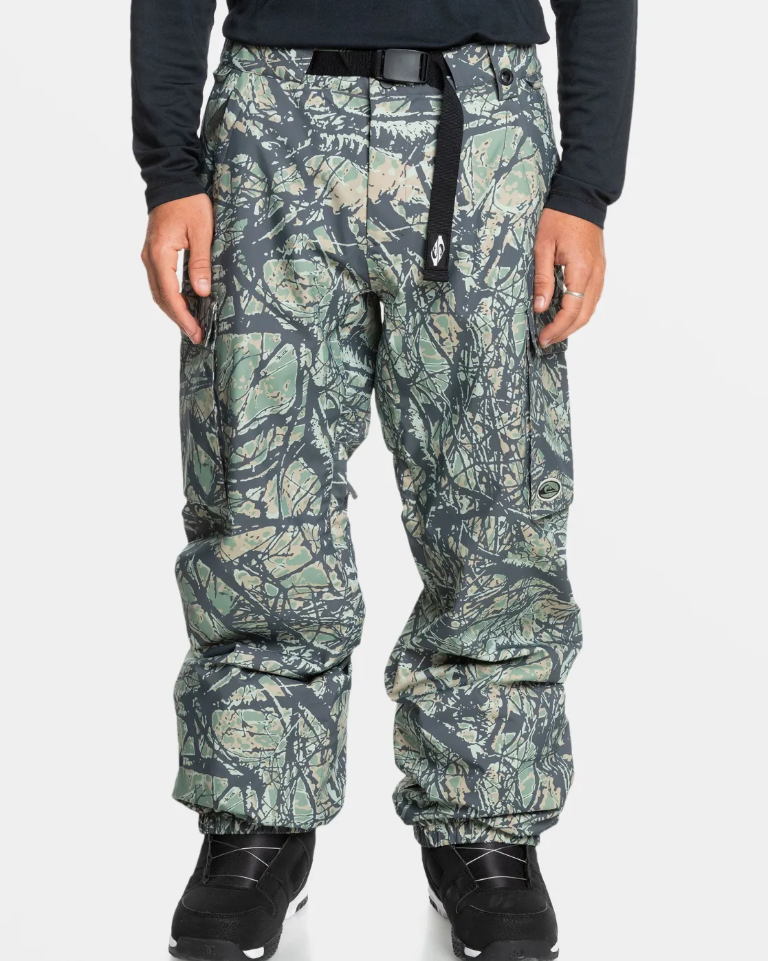 Quiksilver Snow Pants>Snow Down Snow Pants WOODLANDABSTRACTSEASPRAY