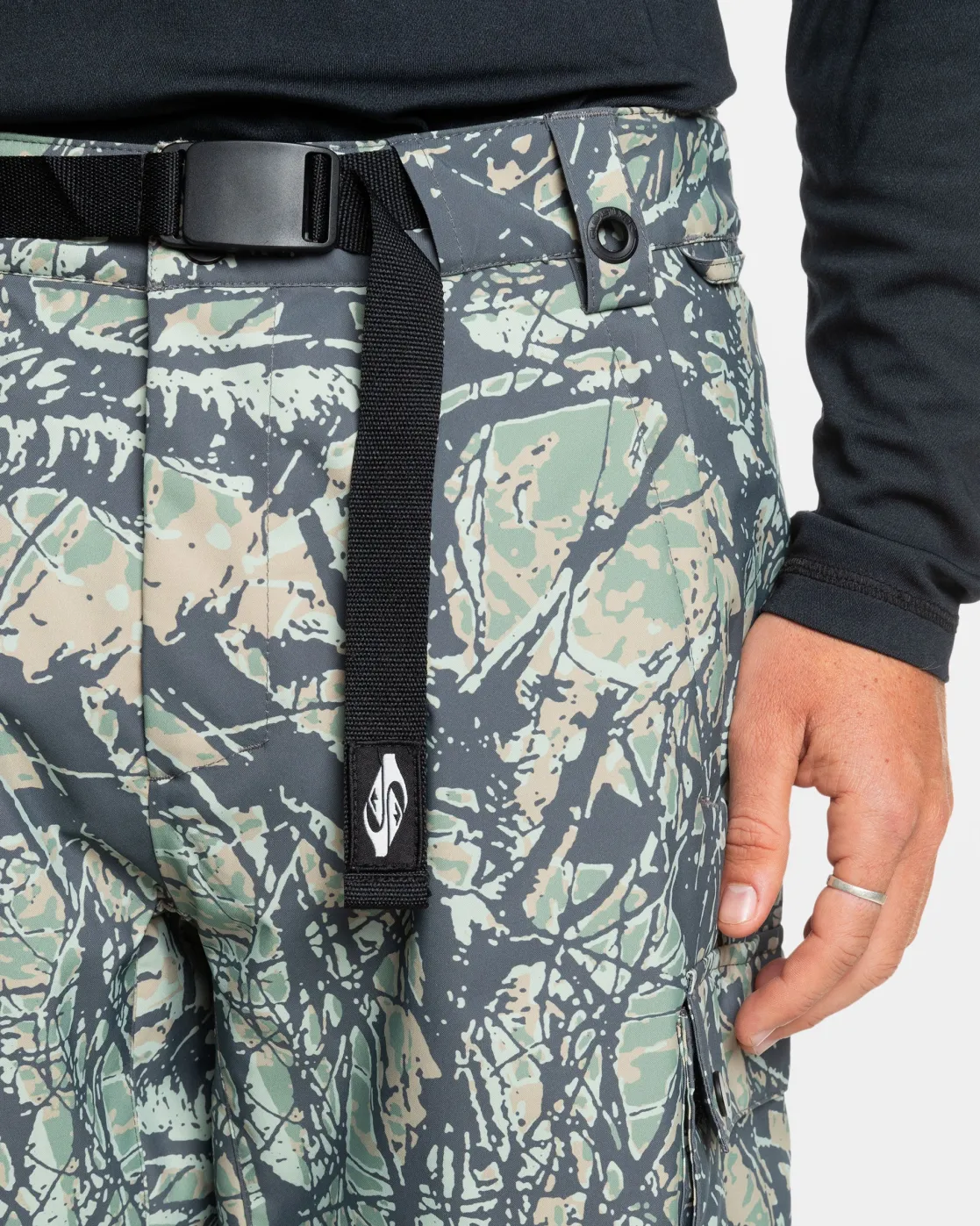 Quiksilver Snow Pants>Snow Down Snow Pants WOODLANDABSTRACTSEASPRAY