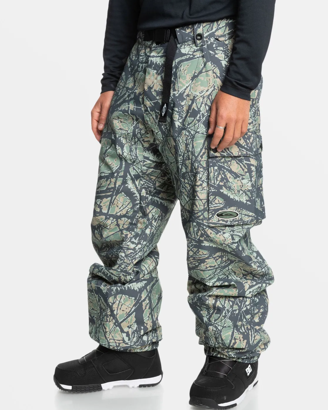 Quiksilver Snow Pants>Snow Down Snow Pants WOODLANDABSTRACTSEASPRAY