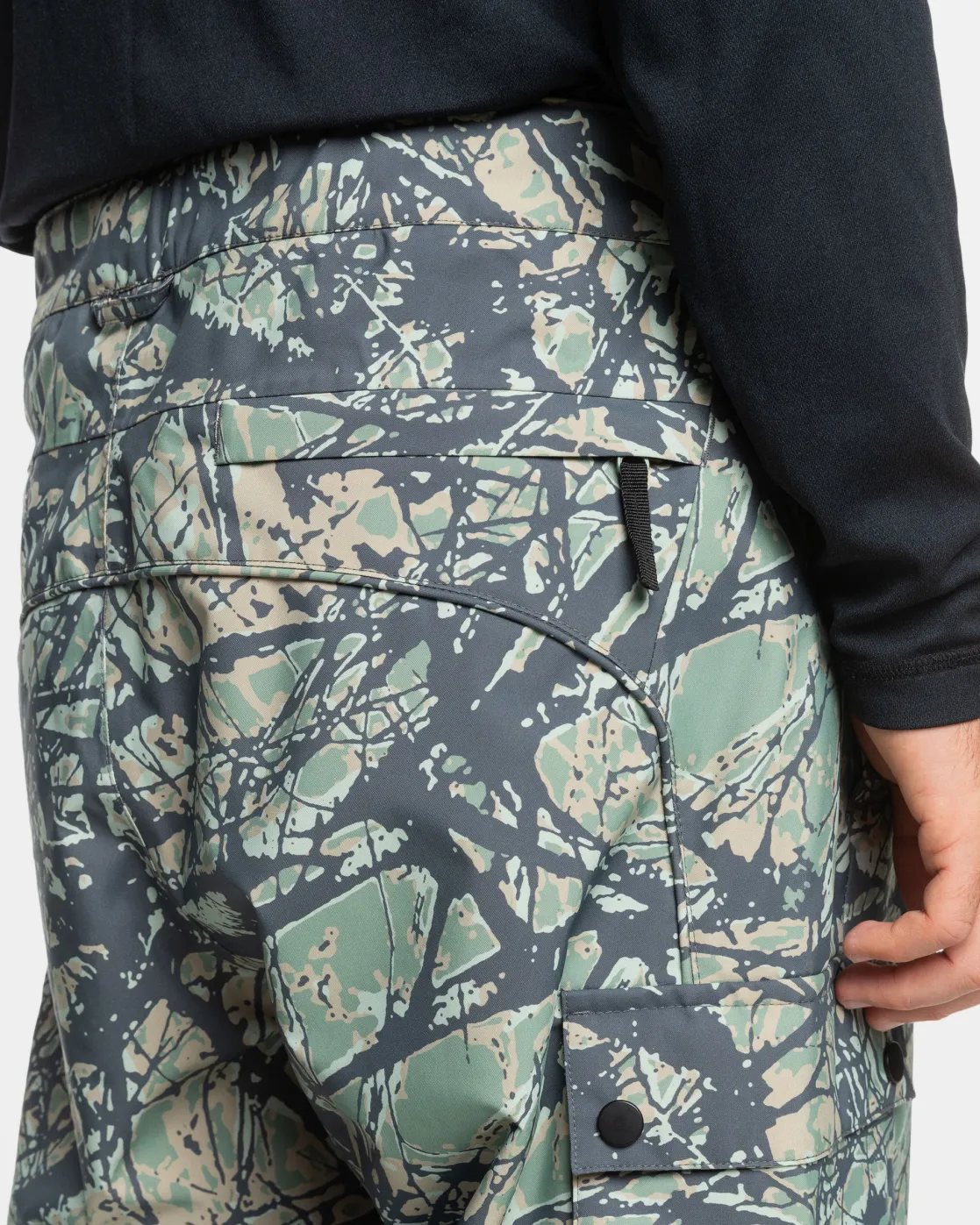 Quiksilver Snow Pants>Snow Down Snow Pants WOODLANDABSTRACTSEASPRAY