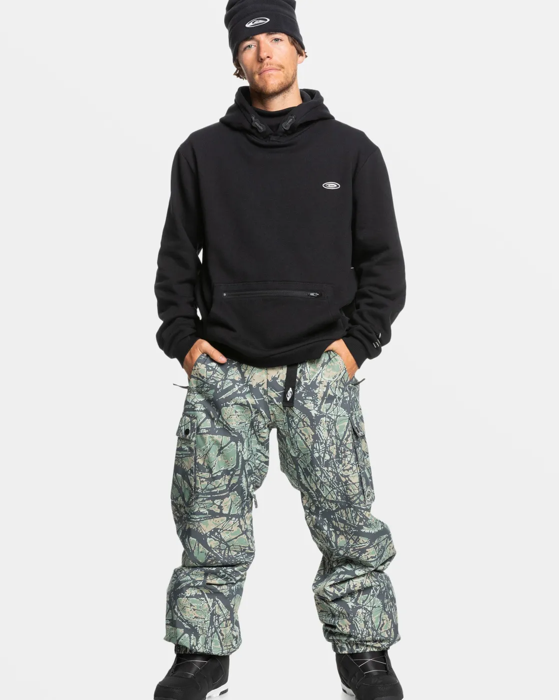 Quiksilver Snow Pants>Snow Down Snow Pants WOODLANDABSTRACTSEASPRAY