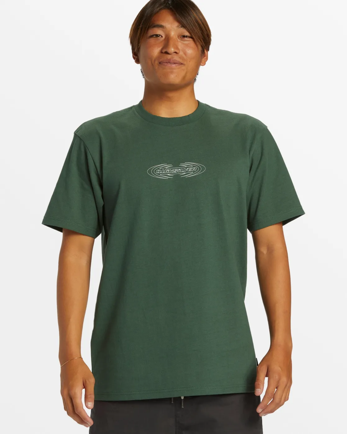 Quiksilver Tees>Spikes Oversized T-Shirt - FOREST