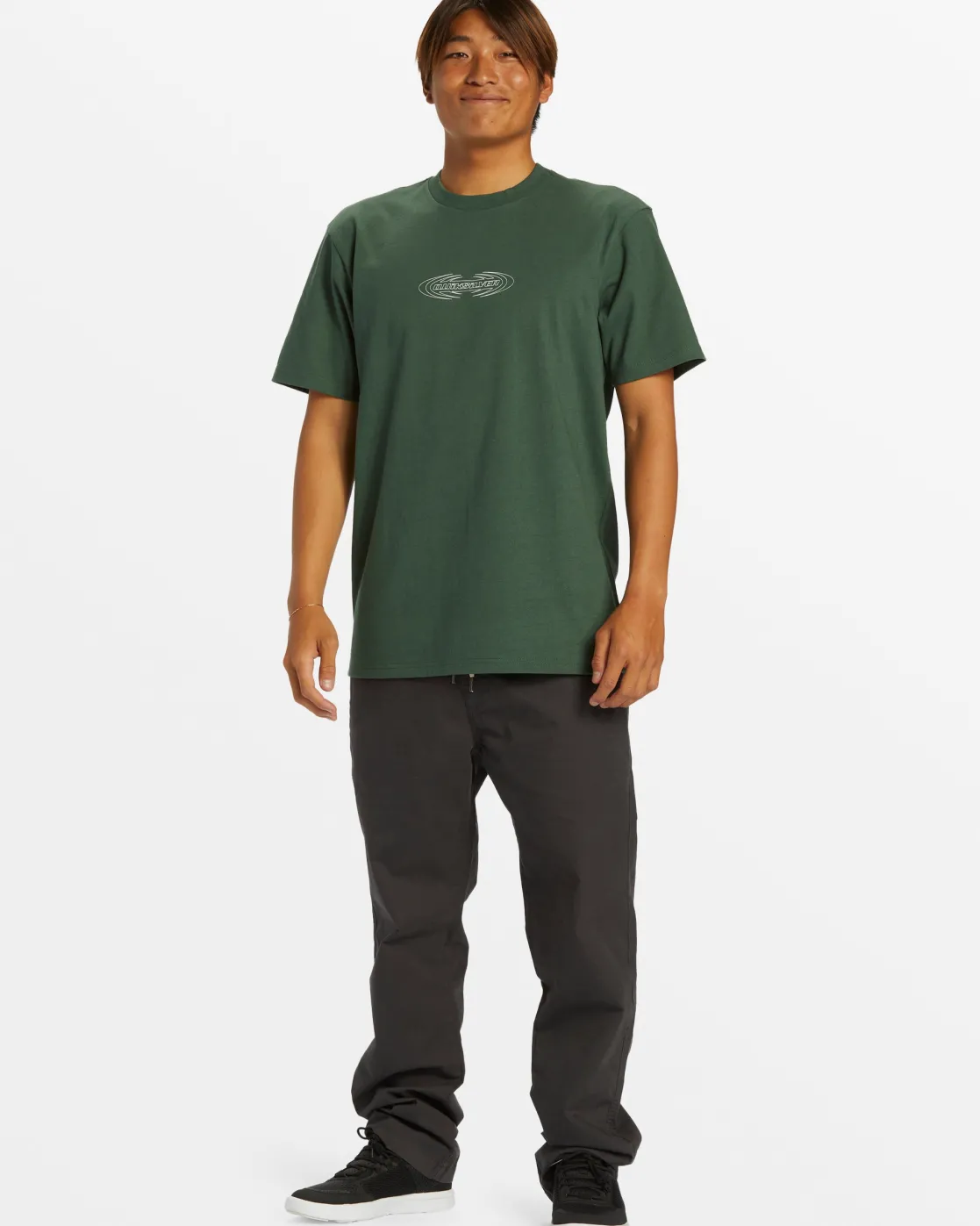 Quiksilver Tees>Spikes Oversized T-Shirt - FOREST
