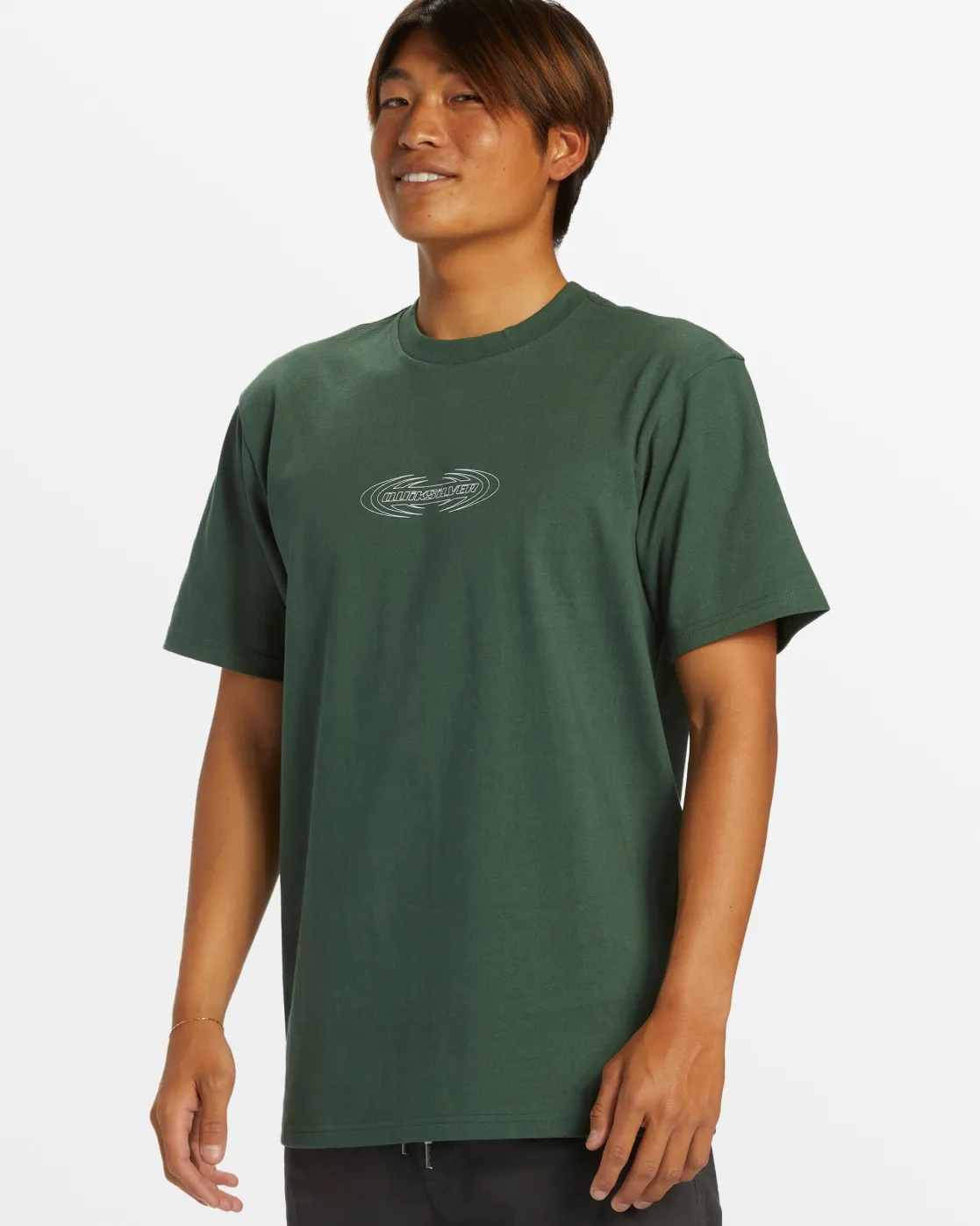 Quiksilver Tees>Spikes Oversized T-Shirt - FOREST
