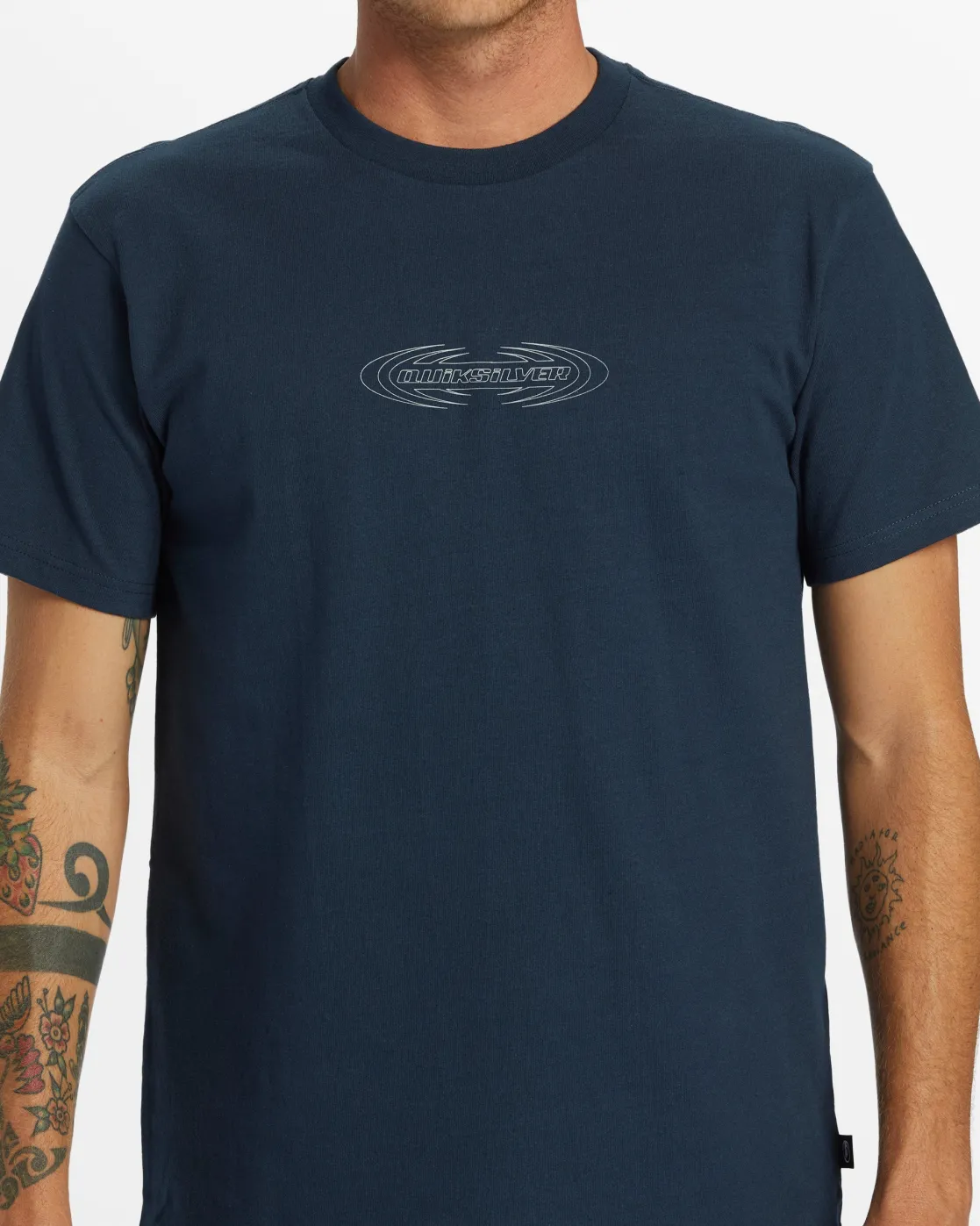 Quiksilver Tees>Spikes Oversized T-Shirt - DARKNAVY