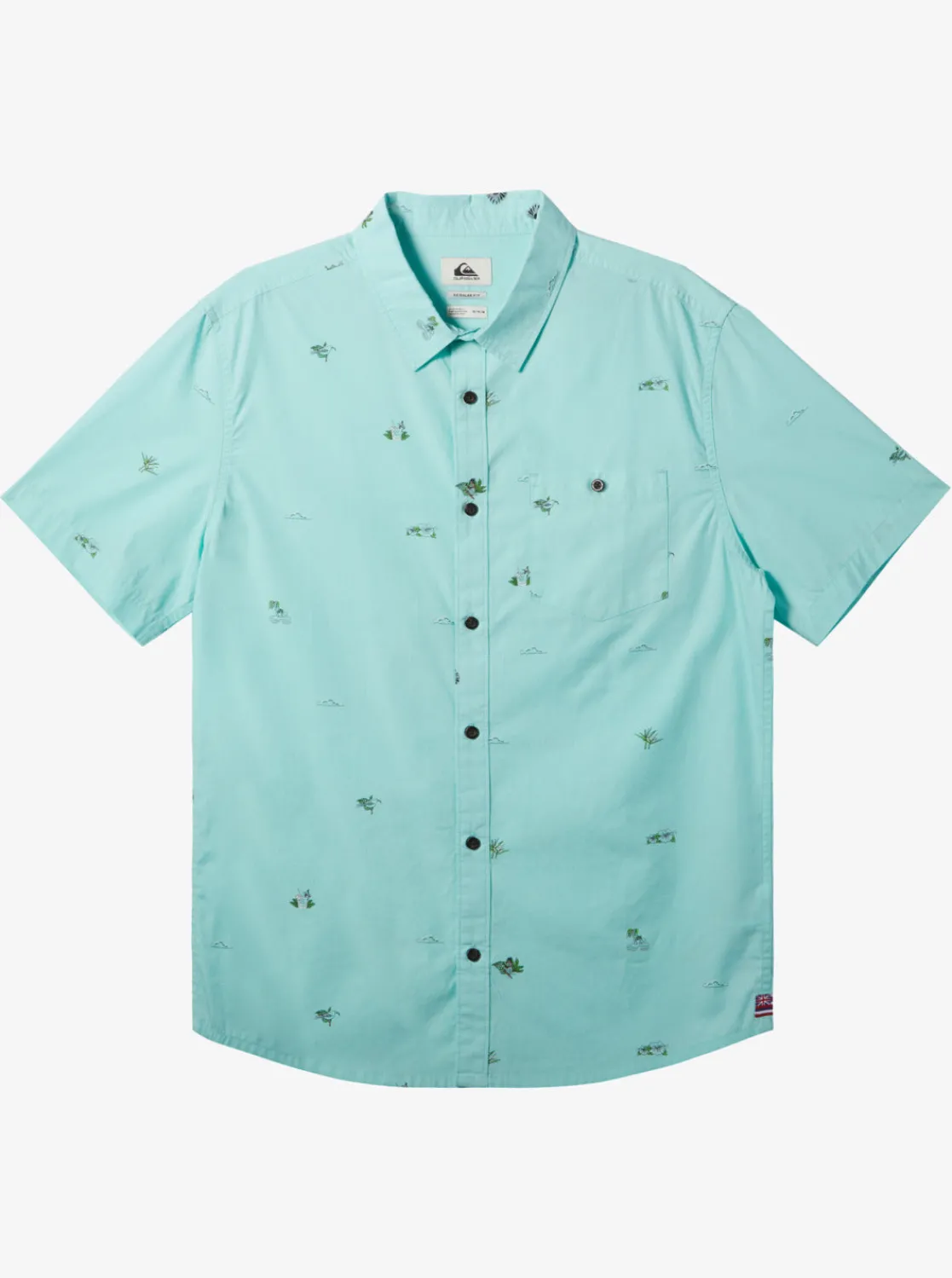 Quiksilver Shirts & Polos>Stowaway Hawaiian Shirt LIMPETSHELL