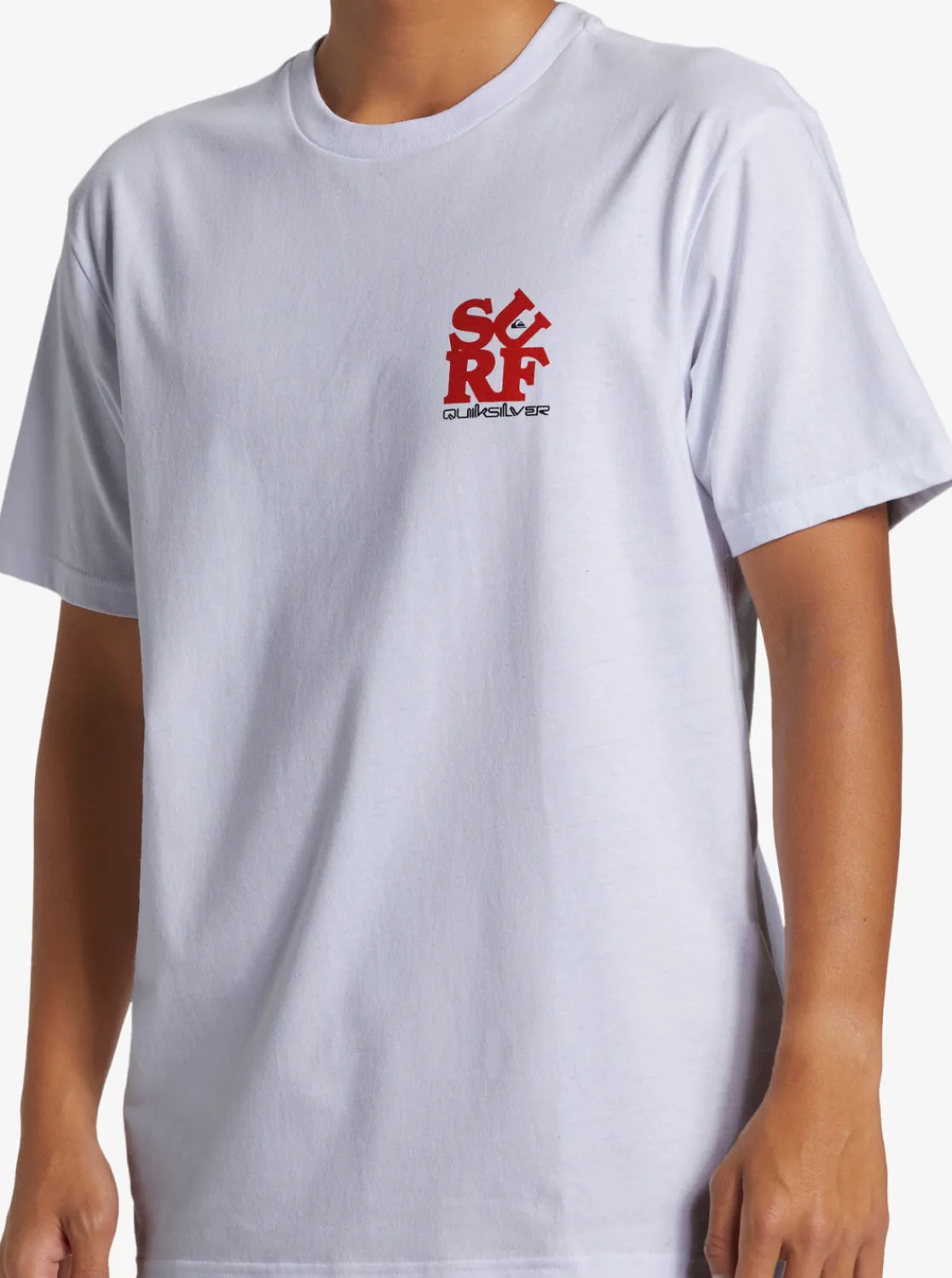 Quiksilver Tees>Surf T-Shirt WHITE