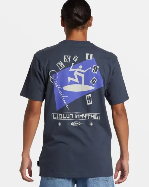 Quiksilver Tees>Surfer T-Shirt BLUENIGHTS