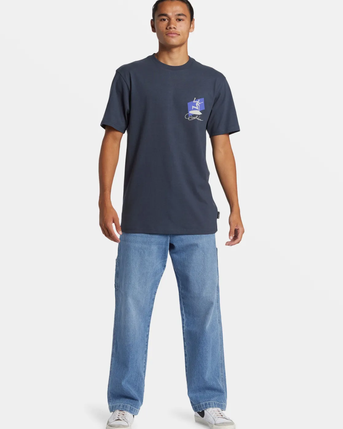 Quiksilver Tees>Surfer T-Shirt BLUENIGHTS