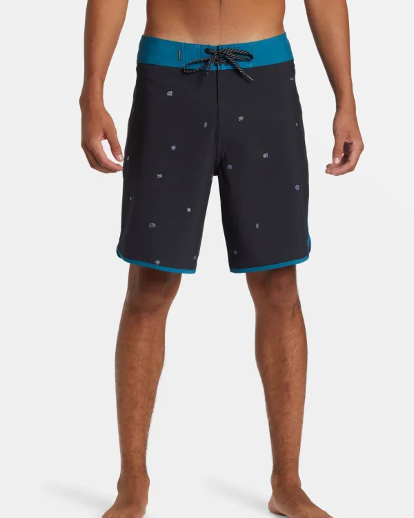 Quiksilver Boardshorts | Boardshorts>Surfsilk Scallop 19" Boardshorts BLACK