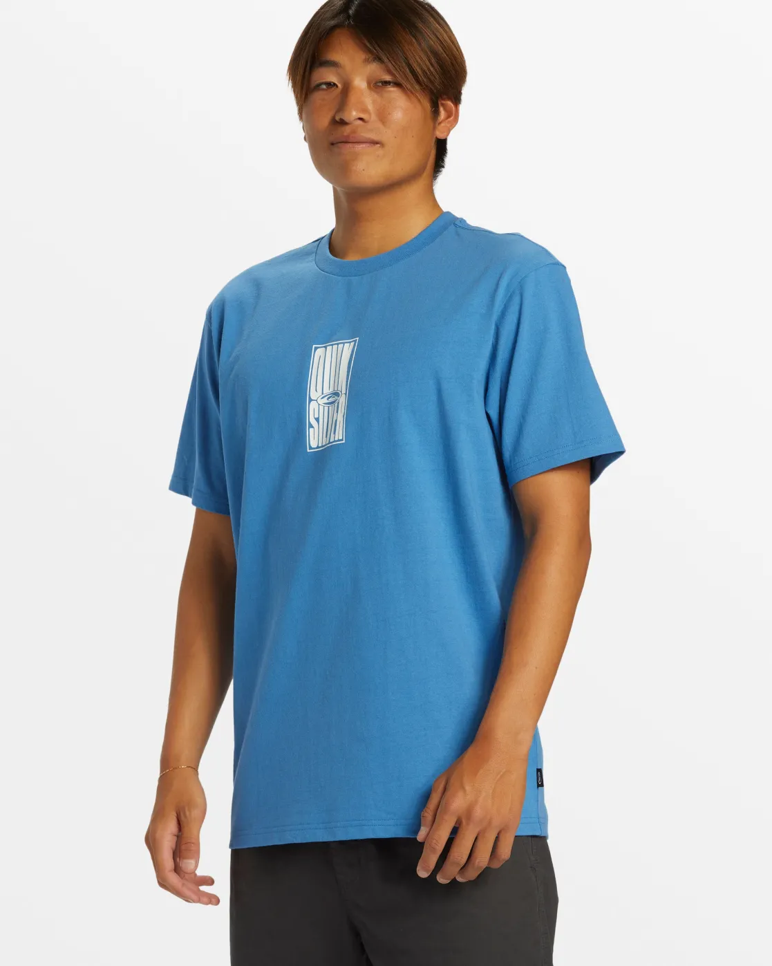 Quiksilver Tees>Tall Stack Oversized T-Shirt - STARSAPPHIRE