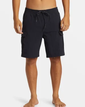 Quiksilver Shorts & Amphibians | Under $100>Taxer Cargo 19" Amphibian Hybrid Shorts BLACK