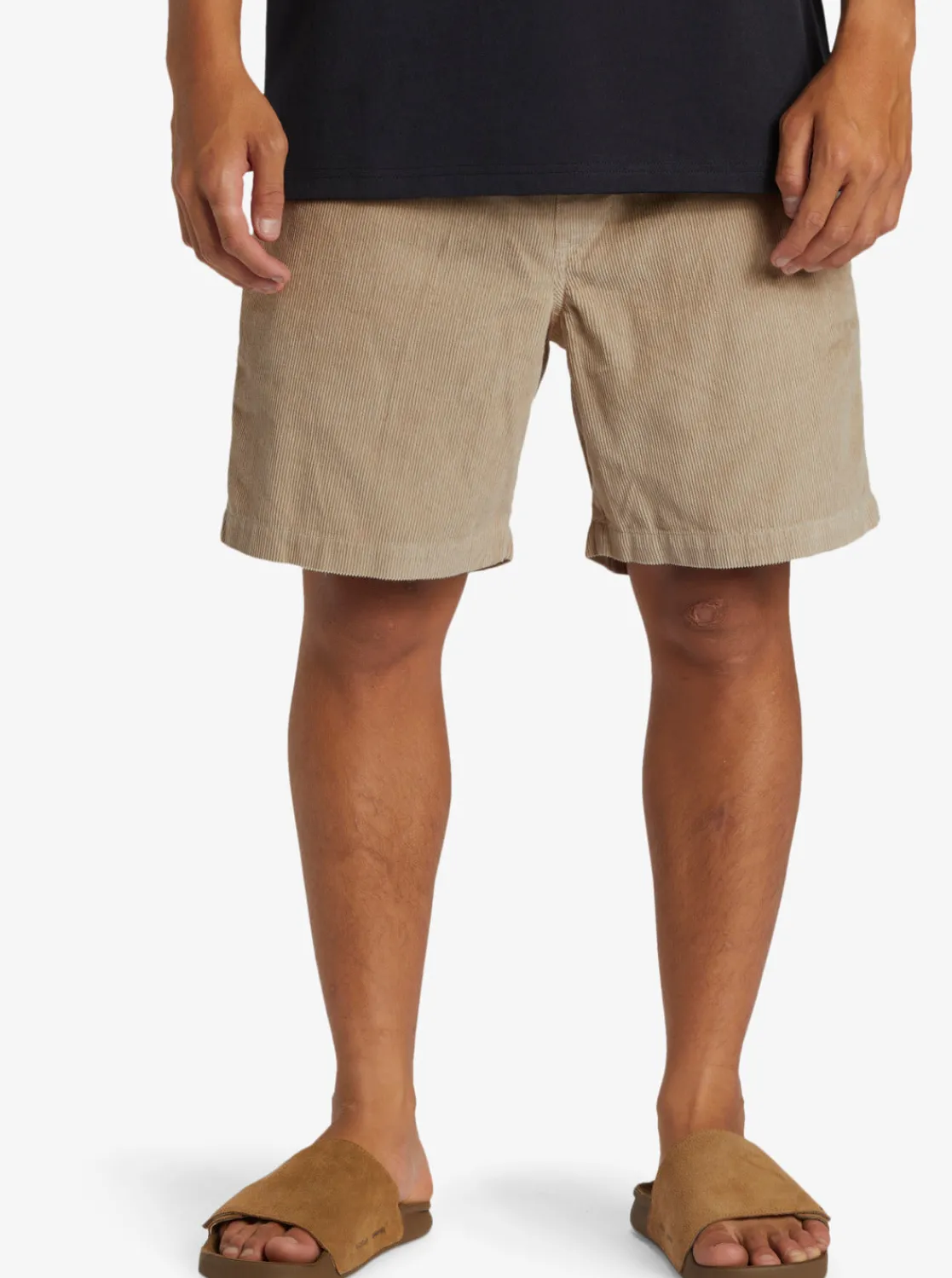 Quiksilver Shorts & Amphibians | Under $100>Taxer Corduroy Shorts PLAZATAUPE