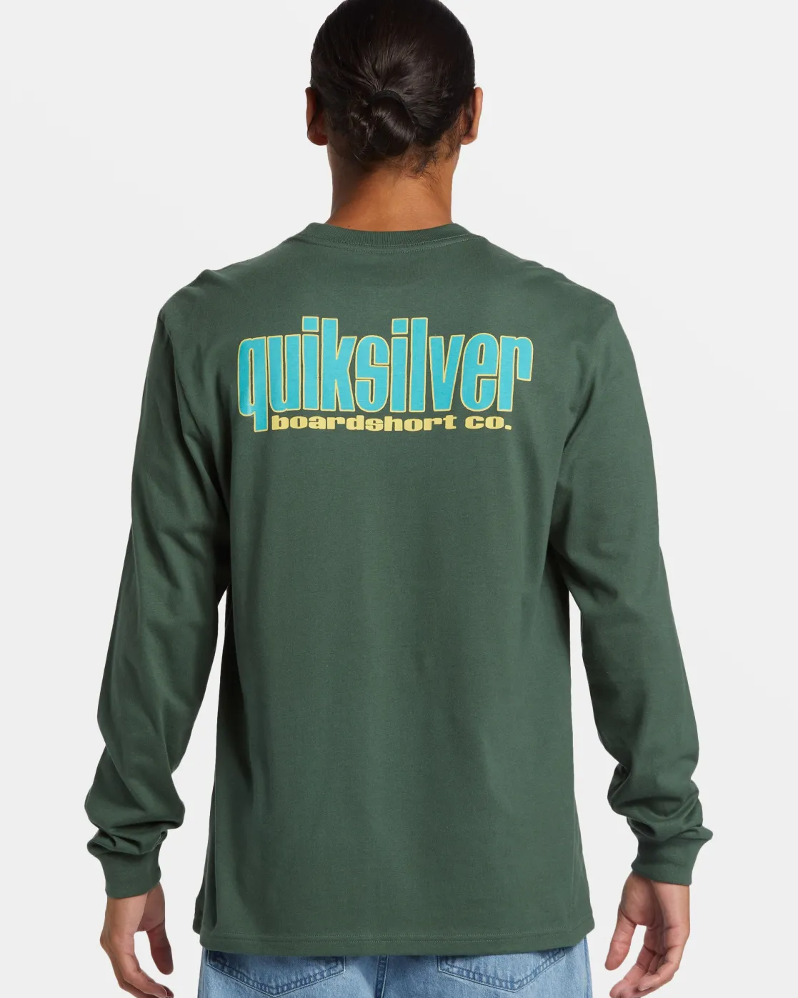 Quiksilver Tees>Three Tree Long Sleeve T-Shirt FOREST