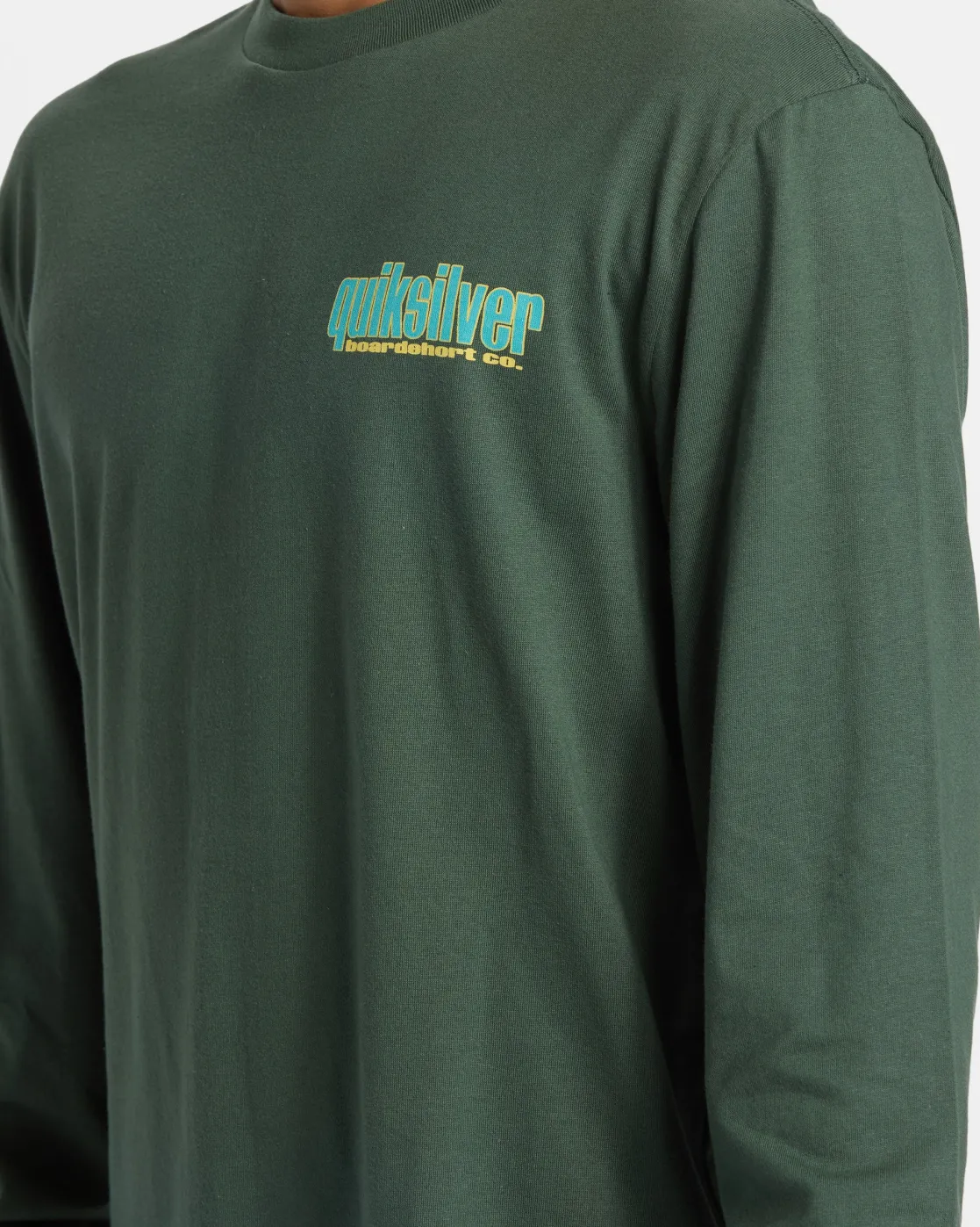 Quiksilver Tees>Three Tree Long Sleeve T-Shirt FOREST