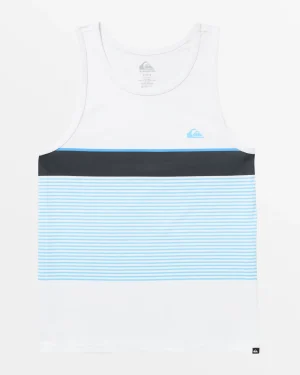 Quiksilver Tees>Tijuana Stripe Tank WHITE