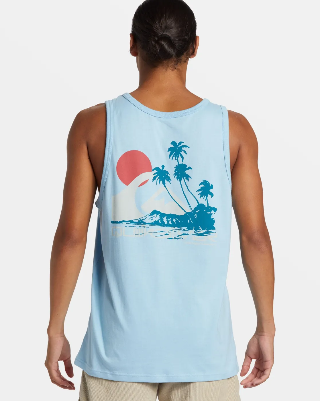 Quiksilver Tees>Tropical Vibes Tank AIRYBLUE