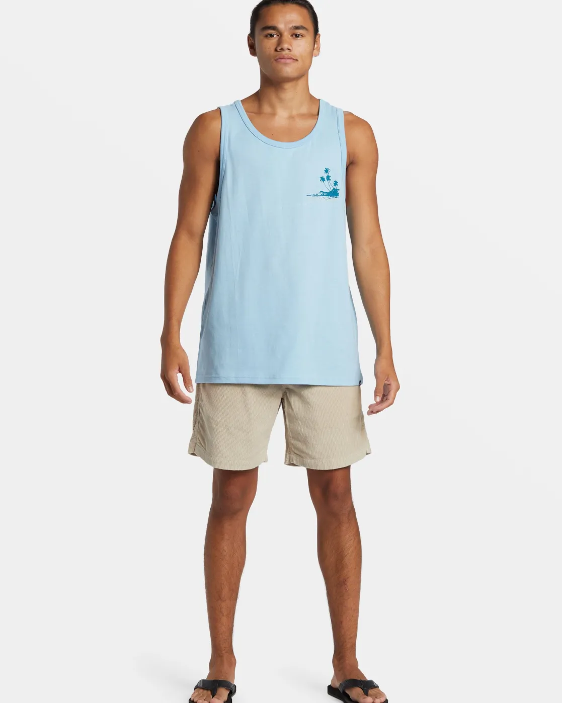 Quiksilver Tees>Tropical Vibes Tank AIRYBLUE